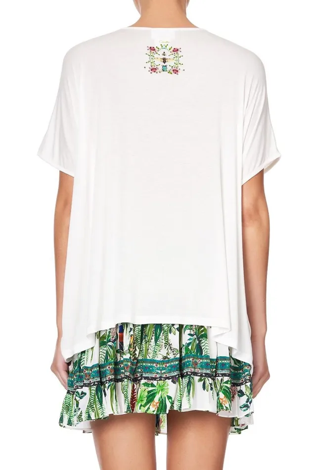Camilla Tees Women Loose Fit Round Neck Tee Daintree Darling