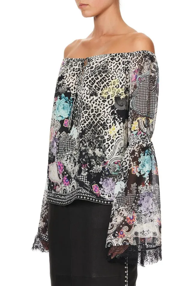 Camilla Tops Women Drop Shoulder Bell Sleeve Top Sid The Kid
