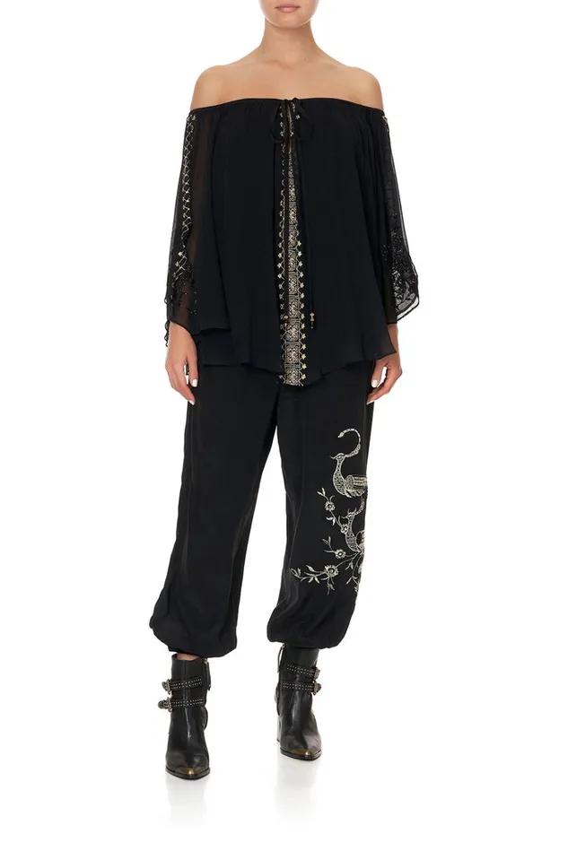 Camilla Tops Women Keyhole Off Shoulder Blouse The Jewelled Arrow