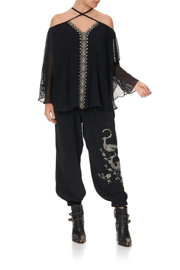 Camilla Tops Women Keyhole Off Shoulder Blouse The Jewelled Arrow