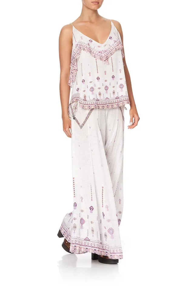 Camilla Tops Women Top With Neckline Frill Tanami Road