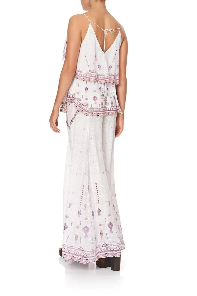 Camilla Tops Women Top With Neckline Frill Tanami Road