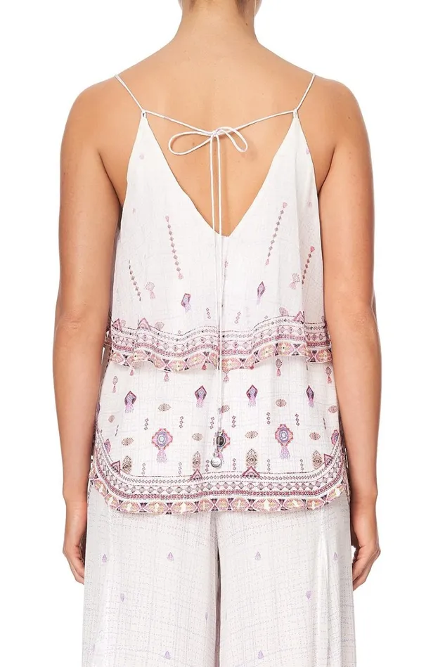 Camilla Tops Women Top With Neckline Frill Tanami Road