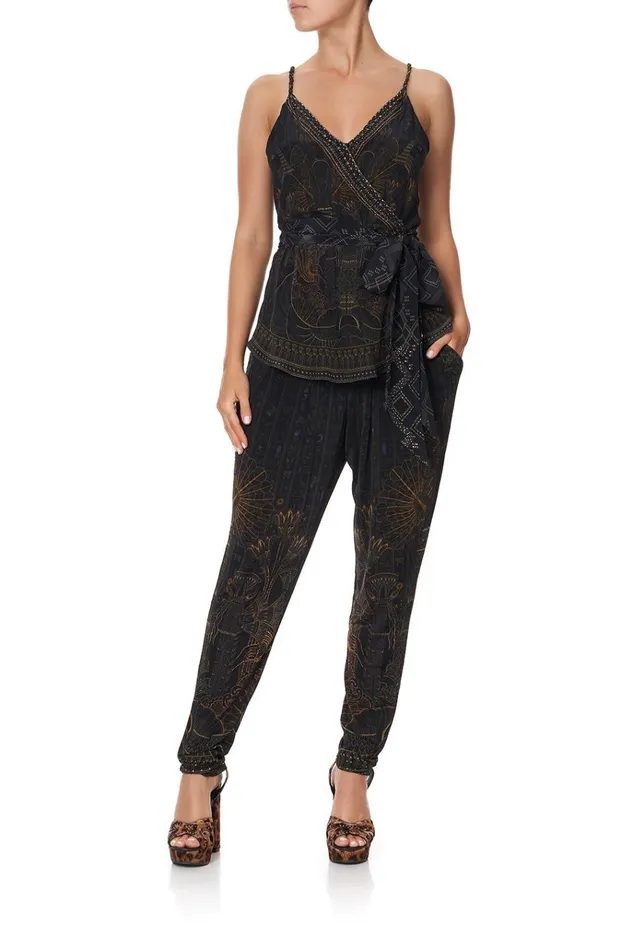 Camilla Tops Women Wrap Top With Twist Straps Cobra King