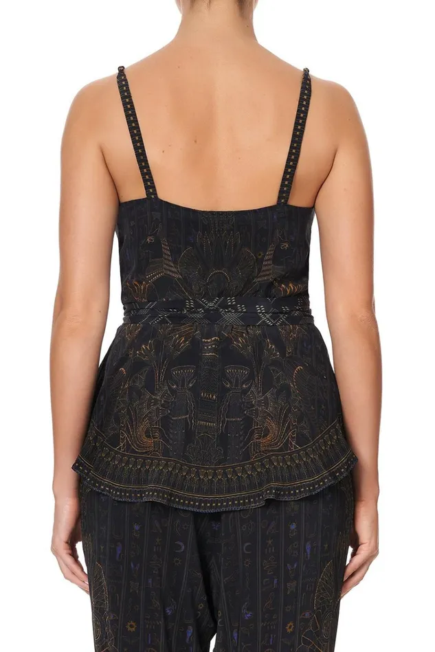 Camilla Tops Women Wrap Top With Twist Straps Cobra King