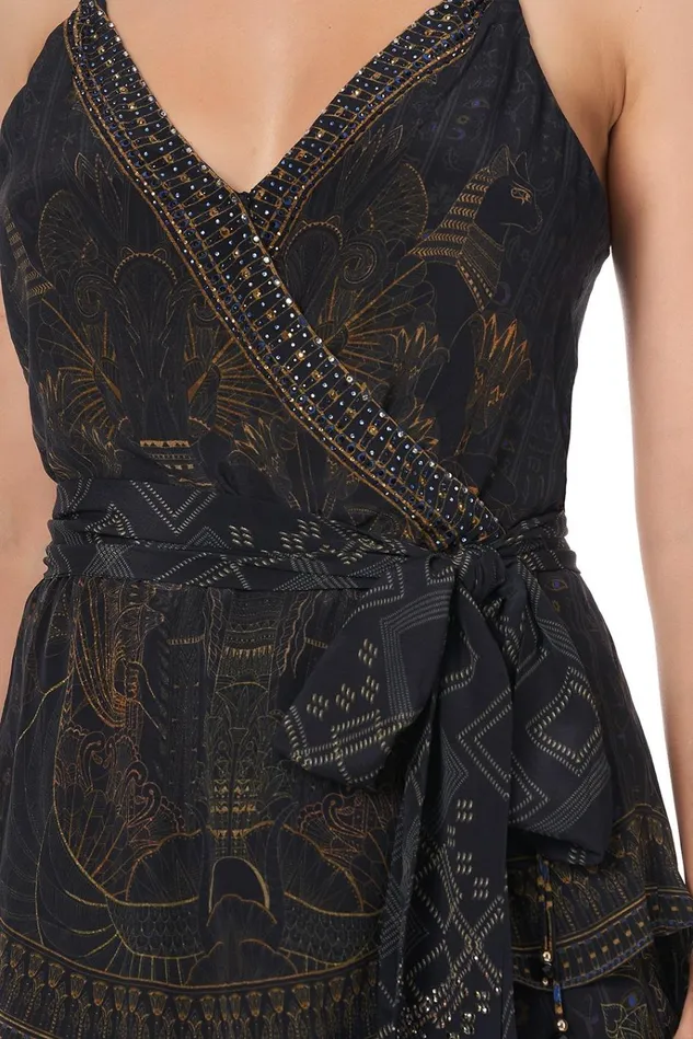 Camilla Tops Women Wrap Top With Twist Straps Cobra King