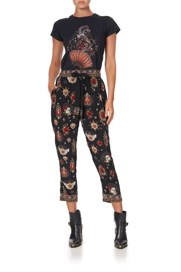 Camilla Trousers and Leggings Women Drop Crotch Slim Leg Pant Montagues Capulet Camilla Trousers and Leggings Women Drop Crotch Slim Leg Pant Montagues Capulet