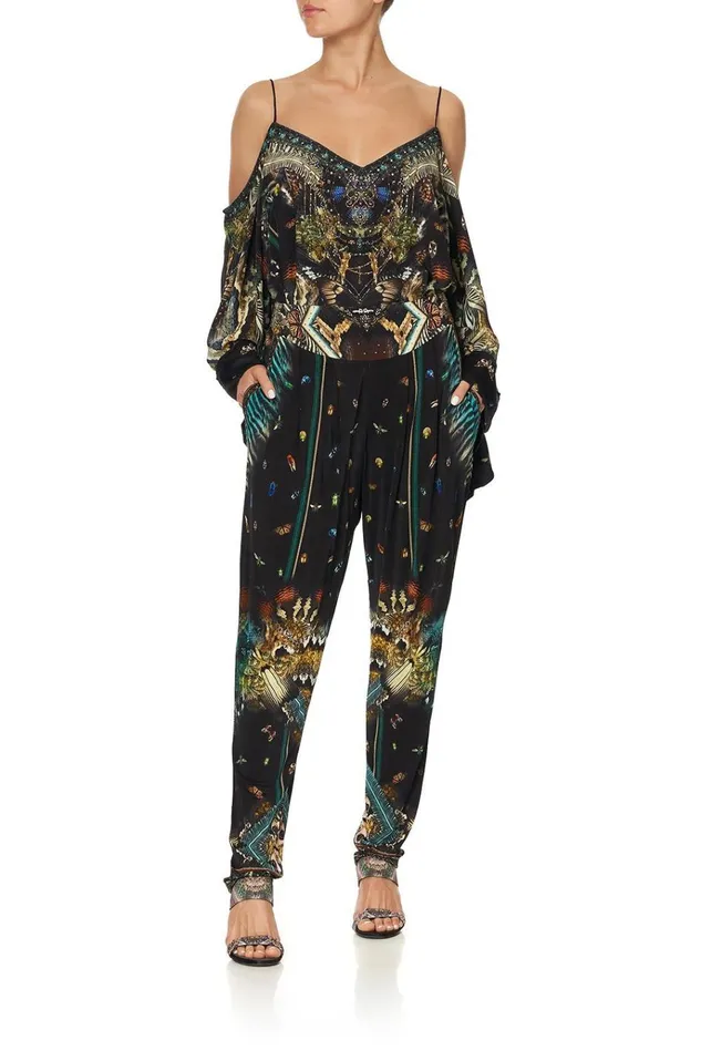 Camilla Trousers and Leggings Women Harem Pant With Front Pleats Maternal Instinct Camilla Trousers and Leggings Women Harem Pant With Front Pleats Maternal Instinct