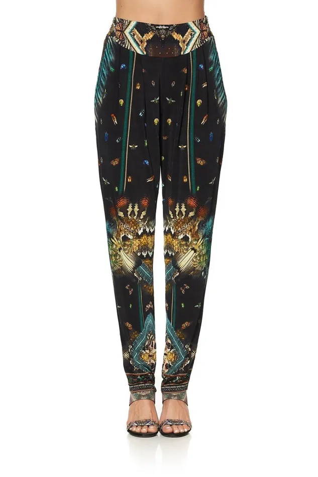 Camilla Trousers and Leggings Women Harem Pant With Front Pleats Maternal Instinct