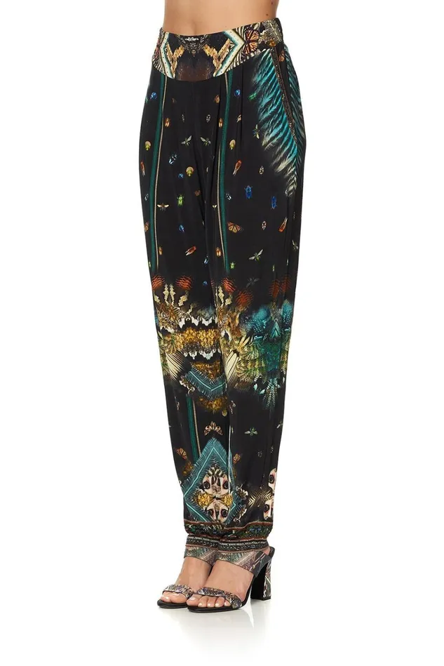 Camilla Trousers and Leggings Women Harem Pant With Front Pleats Maternal Instinct