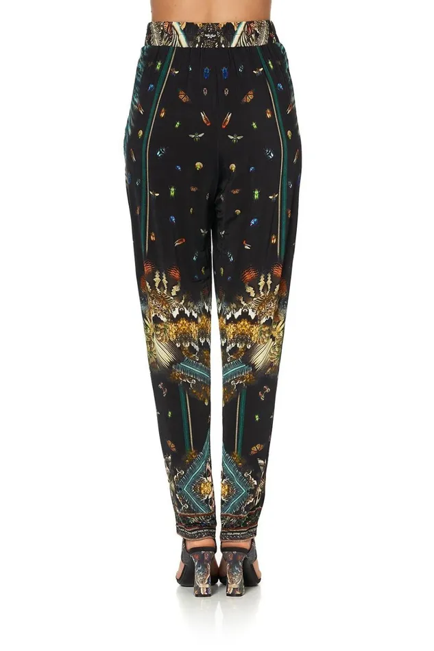 Camilla Trousers and Leggings Women Harem Pant With Front Pleats Maternal Instinct