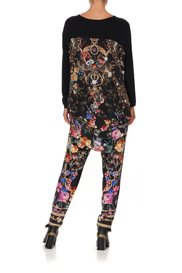 Camilla Trousers and Leggings Women Harem Pants With Front Pleats Blushing Manor
