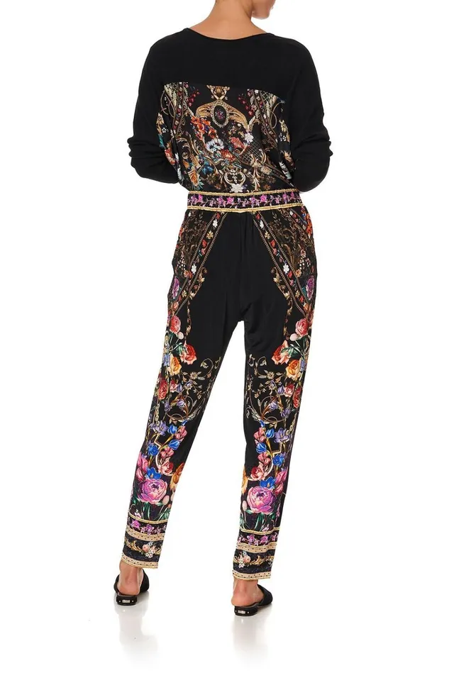 Camilla Trousers and Leggings Women Harem Pants With Front Pleats Blushing Manor