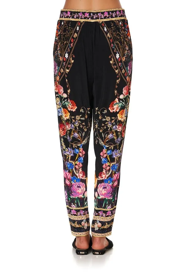 Camilla Trousers and Leggings Women Harem Pants With Front Pleats Blushing Manor