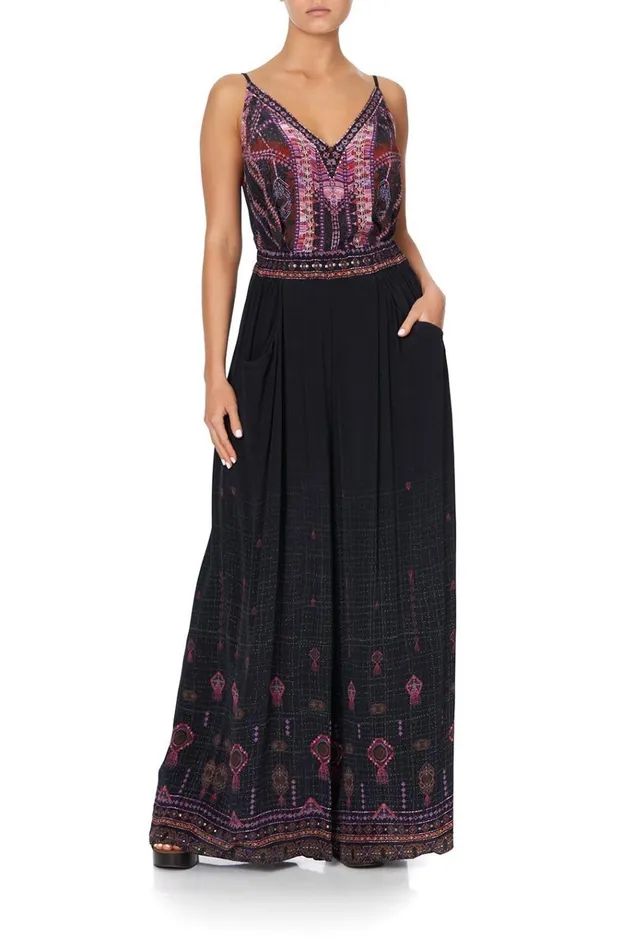 Camilla Trousers and Leggings Women Wide Leg Pant With Gathered Pockets Mina Mina Camilla Trousers and Leggings Women Wide Leg Pant With Gathered Pockets Mina Mina