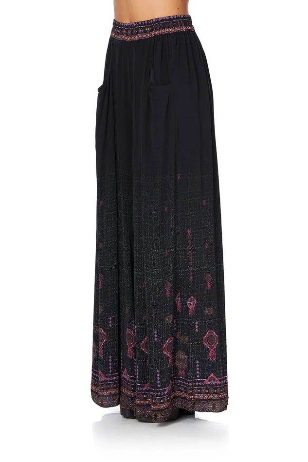 Camilla Trousers and Leggings Women Wide Leg Pant With Gathered Pockets Mina Mina