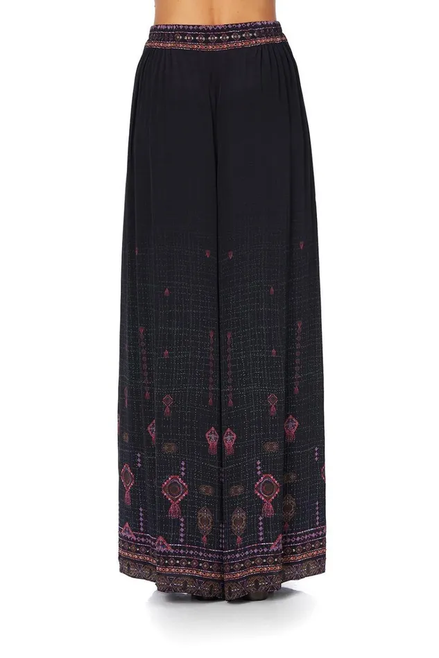 Camilla Trousers and Leggings Women Wide Leg Pant With Gathered Pockets Mina Mina
