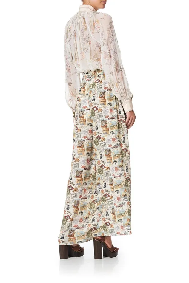 Camilla Trousers and Leggings Women Wide Leg Pant With Gathered Pockets Wish You Were Here