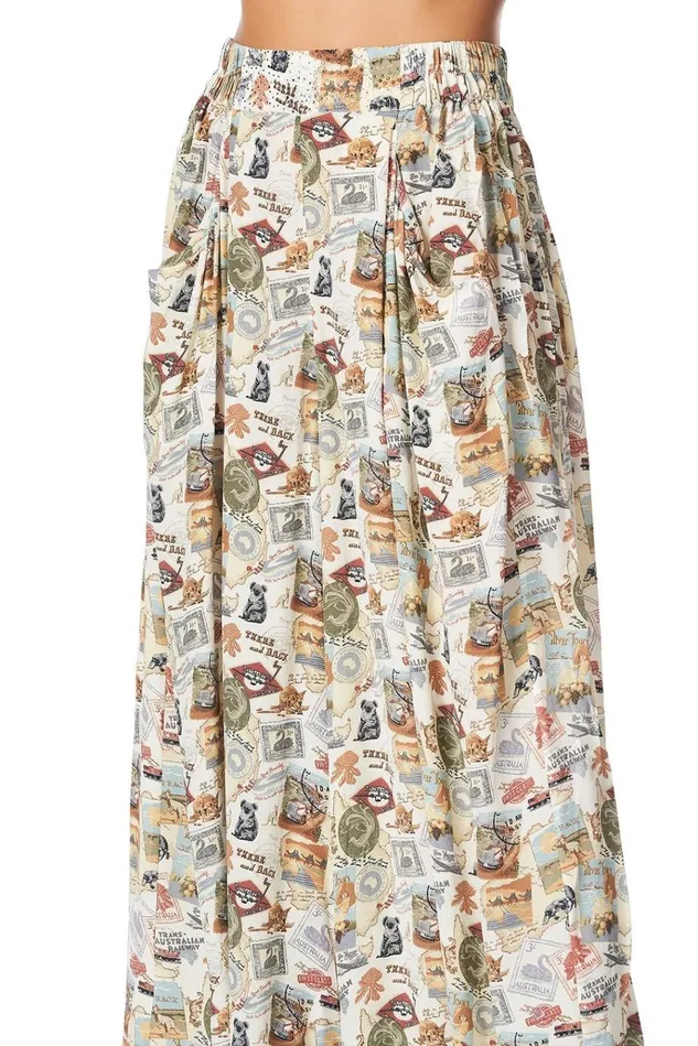 Camilla Trousers and Leggings Women Wide Leg Pant With Gathered Pockets Wish You Were Here