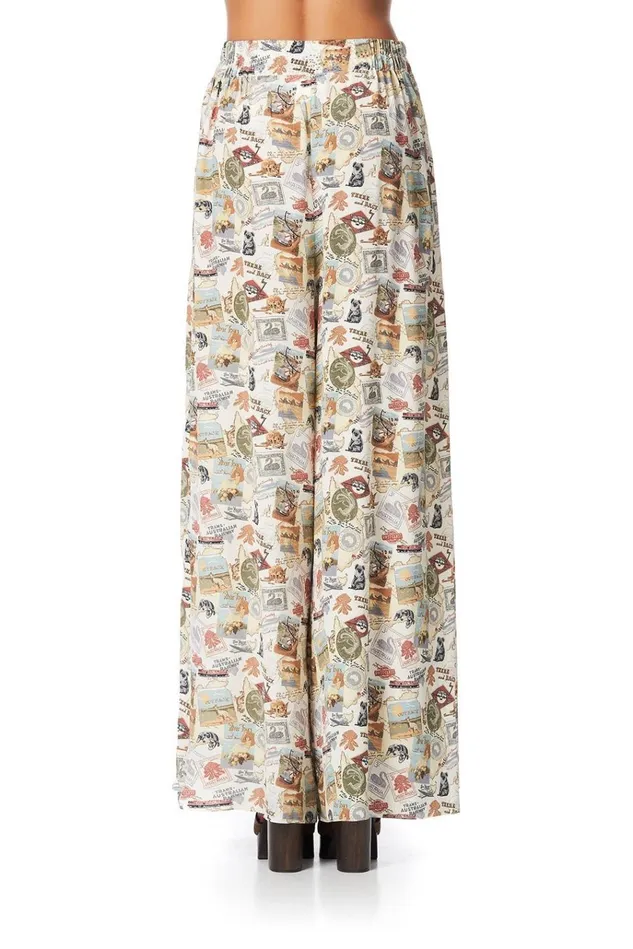 Camilla Trousers and Leggings Women Wide Leg Pant With Gathered Pockets Wish You Were Here