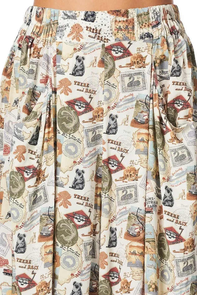 Camilla Trousers and Leggings Women Wide Leg Pant With Gathered Pockets Wish You Were Here
