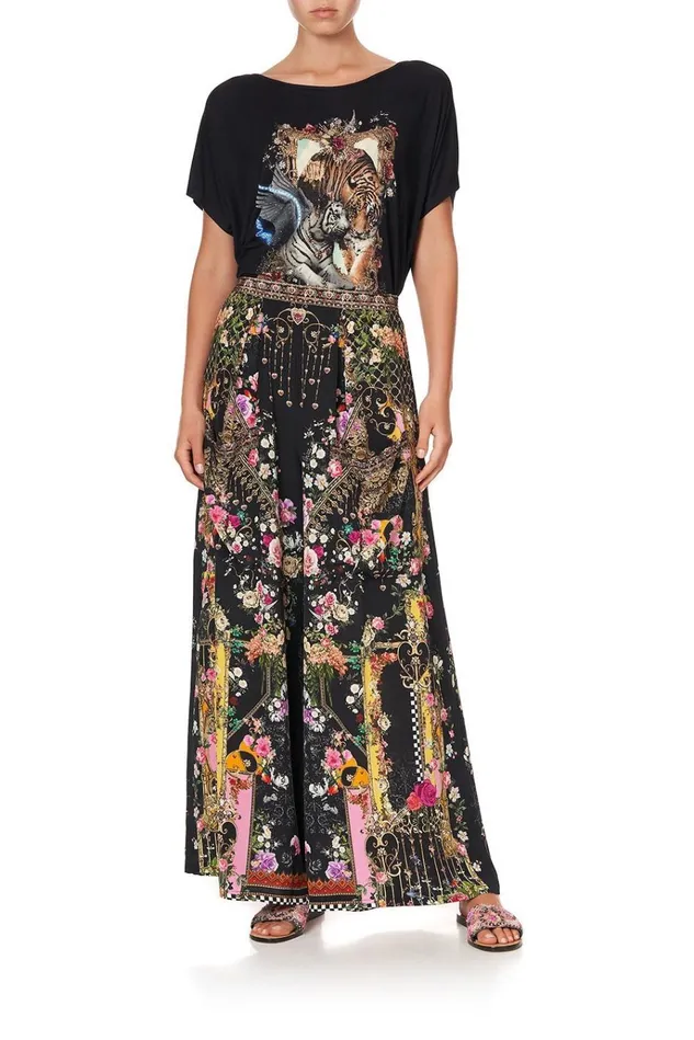 Camilla Trousers and Leggings Women Wide Leg Trouser With Front Pockets Montagues Capulet