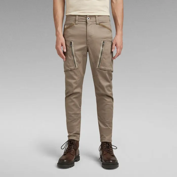 Cargos and Chinos Men GStar RAW Zip Pocket 3D Skinny Cargo Pants Dark Lever