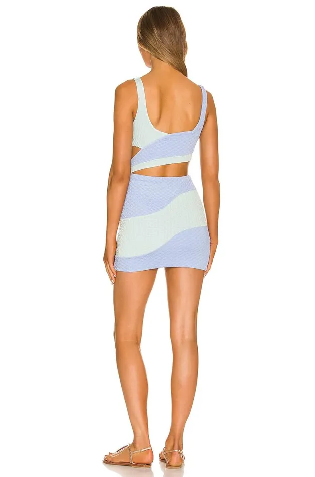 Catcha Wave Mini Dress Blue Seafoam Women Lovers and Friends Dresses