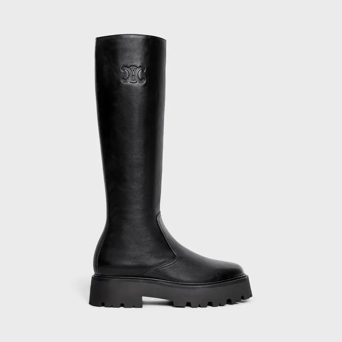 Celine Bulky Zipped Boot With Triomphe In Calfskin Black Women CELINE BOOTS AND ANKLE BOOTS Celine Bulky Zipped Boot With Triomphe In Calfskin Black Women CELINE BOOTS AND ANKLE BOOTS