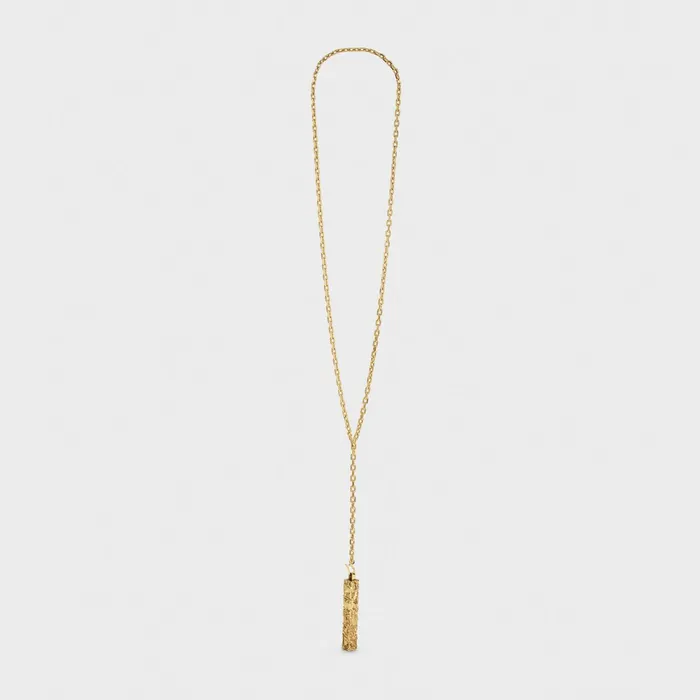 Celine Csar Project Compression Necklace In Vermeil Gold Men CELINE NECKLACES Celine Csar Project Compression Necklace In Vermeil Gold Men CELINE NECKLACES