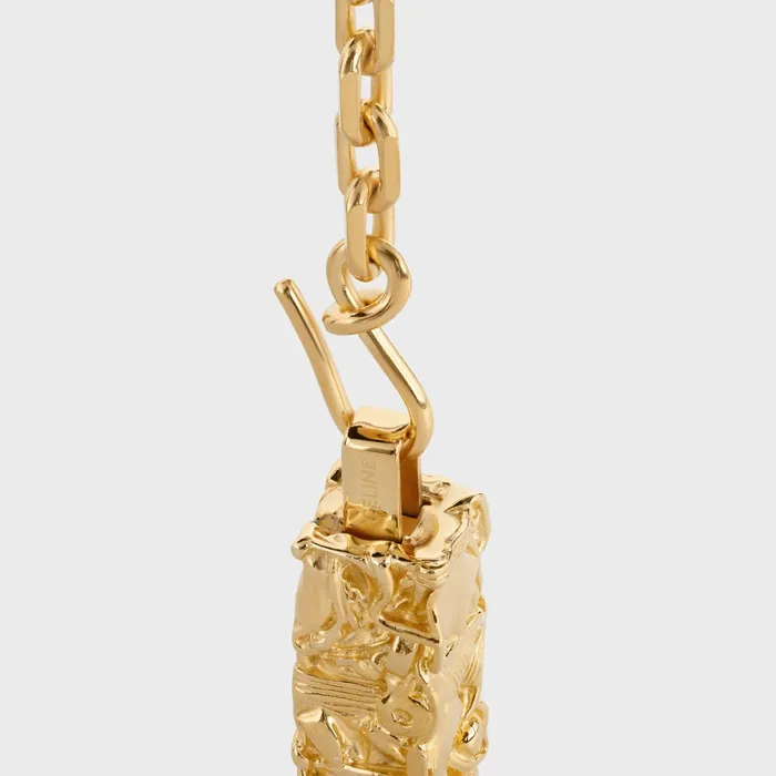 Celine Csar Project Compression Necklace In Vermeil Gold Men CELINE NECKLACES Celine Csar Project Compression Necklace In Vermeil Gold Men CELINE NECKLACES