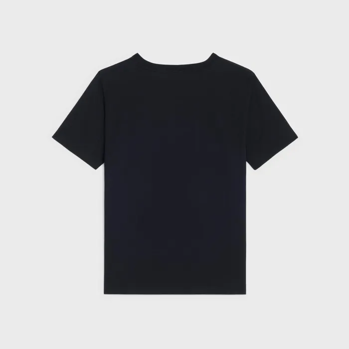 Celine Wiltern TShirt In Cotton Jersey Black White Women CELINE TSHIRTS AND SWEATSHIRTS