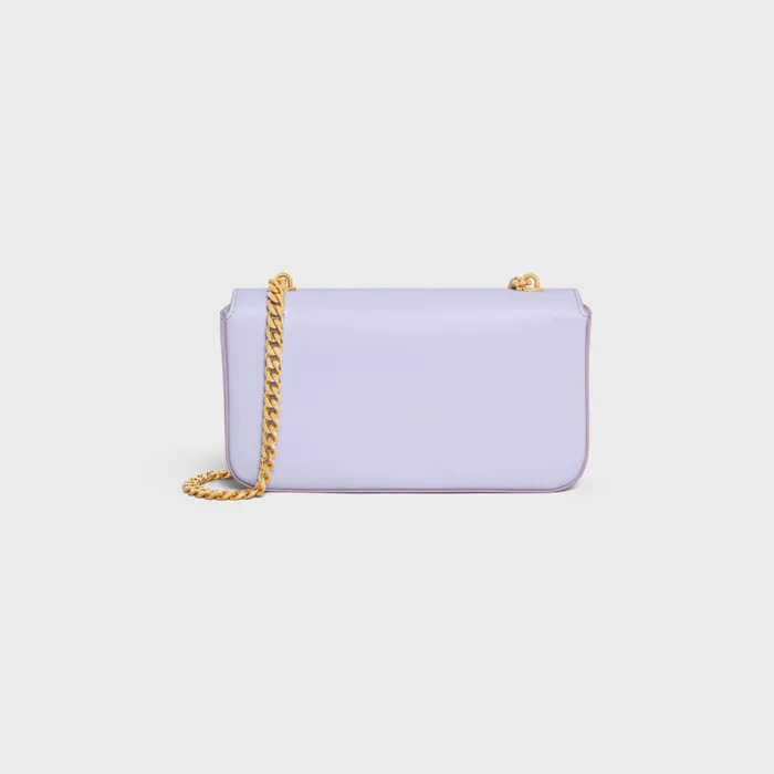Chain Shoulder Bag Claude In Shiny Calfskin Light Lavender Women CELINE CLAUDE Chain Shoulder Bag Claude In Shiny Calfskin Light Lavender Women CELINE CLAUDE