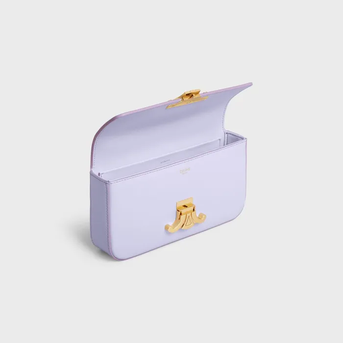 Chain Shoulder Bag Claude In Shiny Calfskin Light Lavender Women CELINE CLAUDE Chain Shoulder Bag Claude In Shiny Calfskin Light Lavender Women CELINE CLAUDE