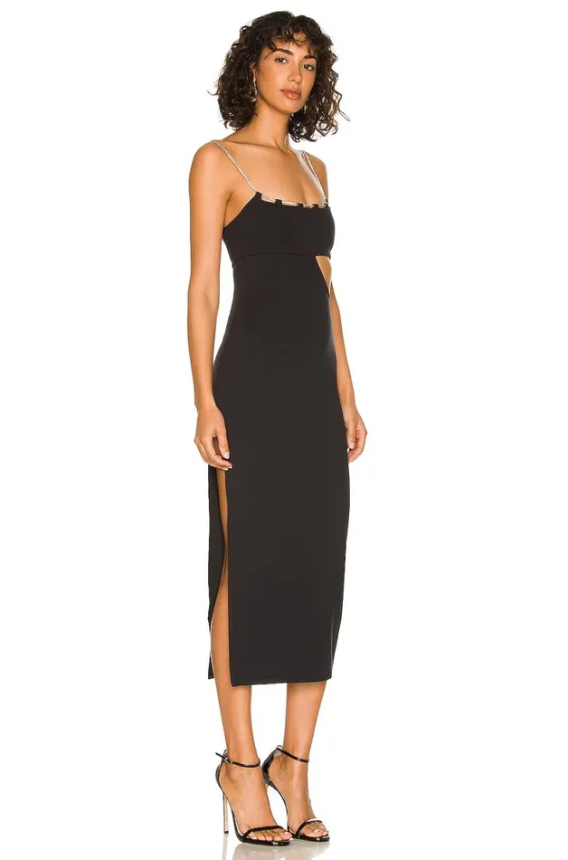 Charlotte Midi Dress Black Women Lovers and Friends Dresses
