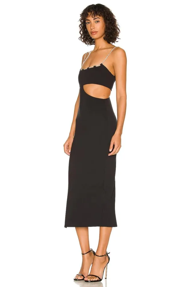 Charlotte Midi Dress Black Women Lovers and Friends Dresses