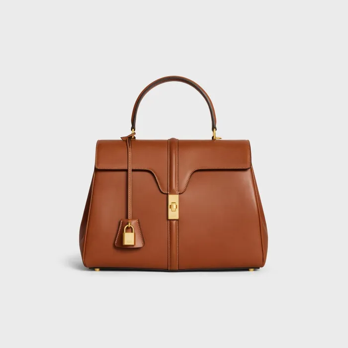 Classique 16 Bag In Natural Calfskin Tan Women CELINE 16