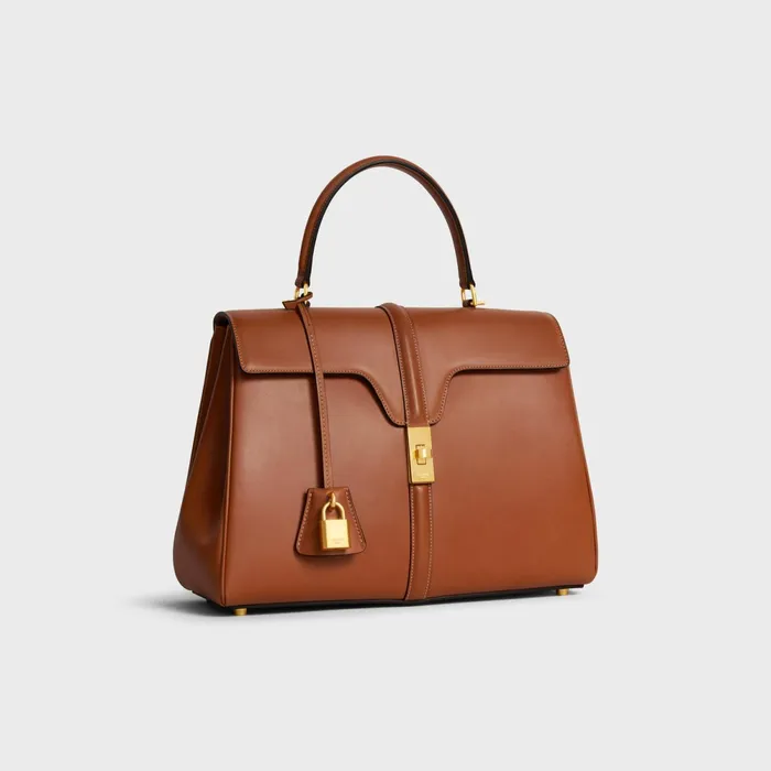 Classique 16 Bag In Natural Calfskin Tan Women CELINE 16 Classique 16 Bag In Natural Calfskin Tan Women CELINE 16