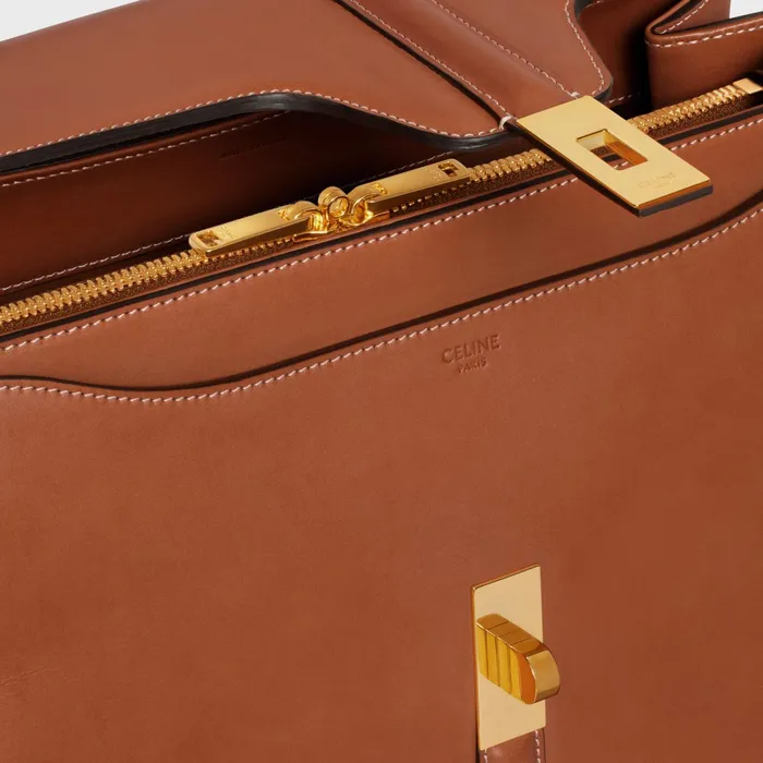 Classique 16 Bag In Natural Calfskin Tan Women CELINE 16 Classique 16 Bag In Natural Calfskin Tan Women CELINE 16