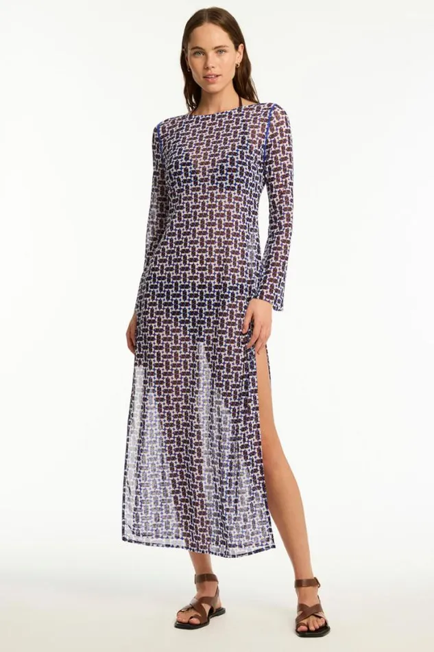 Coast Mesh Long Dress Coast Cobalt Women Sea Level Dresses