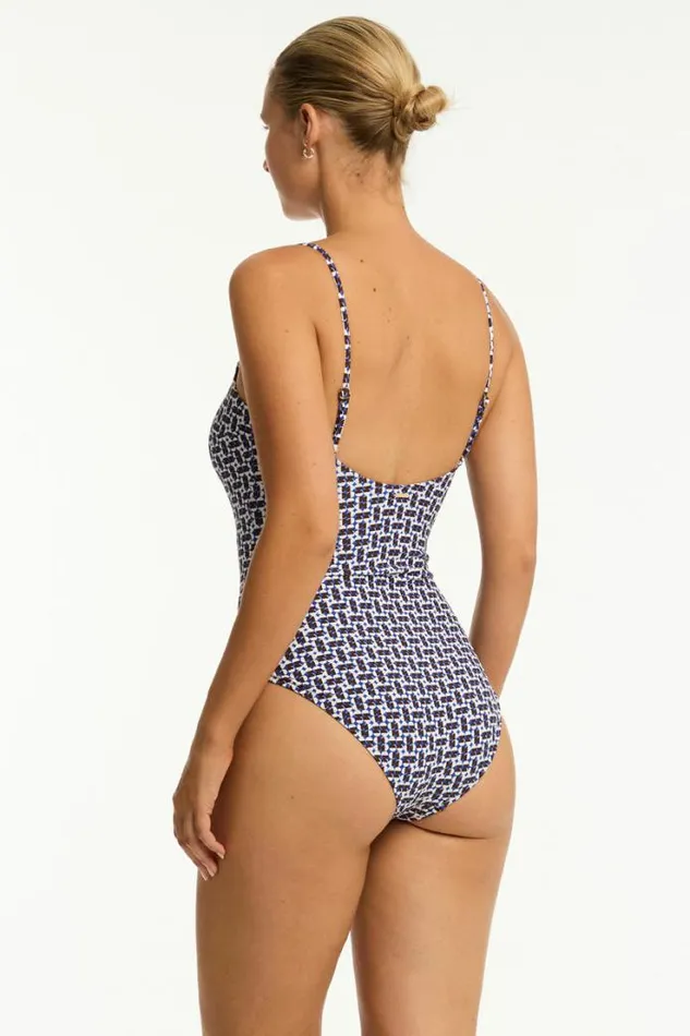 Coast Scoop Neck One Piece Coast Cobalt Women Sea Level One Pieces