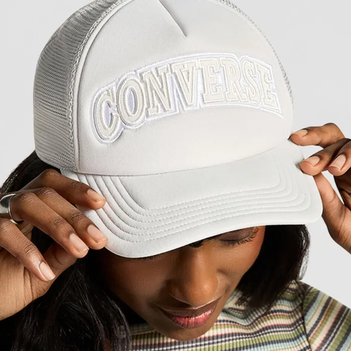 Converse Hats and Sunglasses Trucker Hat Fossilized Grey 8211 MenWomen