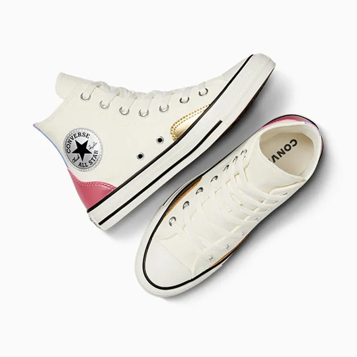 Converse High Top Chuck Taylor All Star Chrome Egretsilverpink 8211 Women