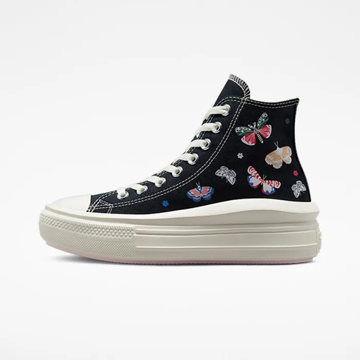 Converse High Top Chuck Taylor All Star Move Platform Butterfly Wings Blackegretdecade Pink 8211 Women