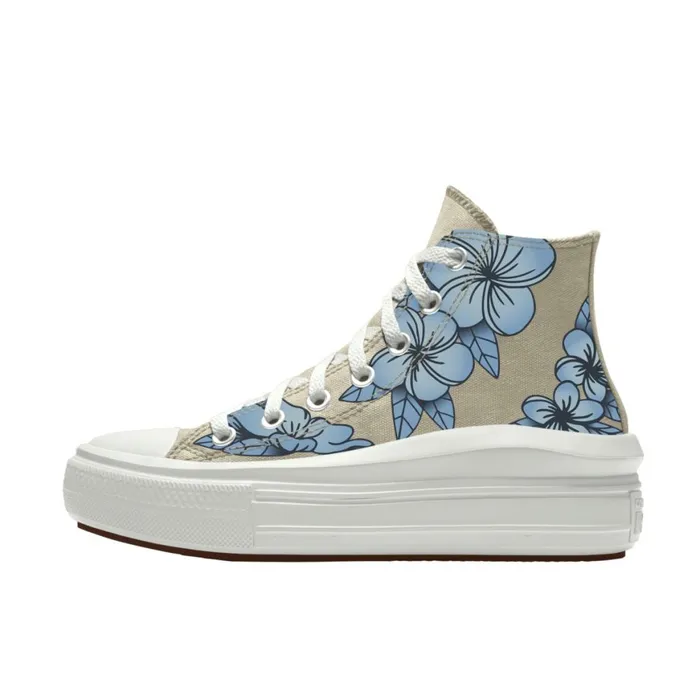 Converse High Top Custom Chuck Taylor All Star Move Platform By You Nutty Granola 8211 Women