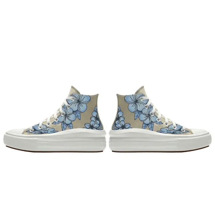 Converse High Top Custom Chuck Taylor All Star Move Platform By You Nutty Granola 8211 Women