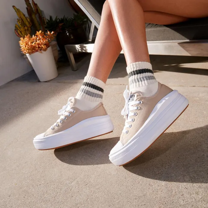 Converse Low Top Chuck Taylor All Star Move Platform Nutty Granolawhitegum 8211 Women