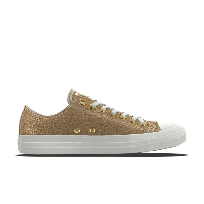 Converse Low Top Custom Chuck Taylor All Star Premium Wedding By You Gold Glitter 8211 Women Converse Low Top Custom Chuck Taylor All Star Premium Wedding By You Gold Glitter 8211 Women