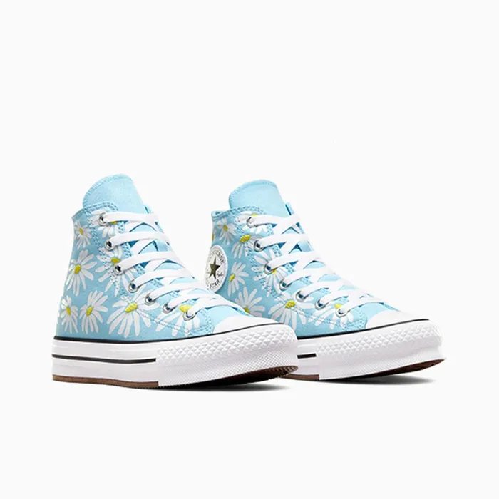 Converse Platforms Chuck Taylor All Star Lift Platform Floral True Skydandy Lionwhite 8211 Kids