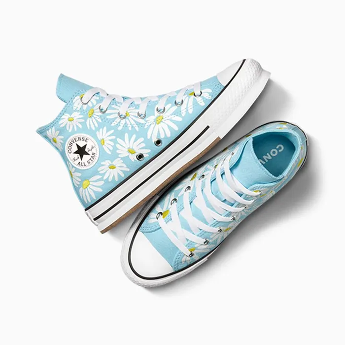 Converse Platforms Chuck Taylor All Star Lift Platform Floral True Skydandy Lionwhite 8211 Kids